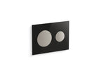 KOHLER K-23252-F-7 Skim Dual-Flush Actuator Plate For 2" X 4" In-Wall Tank And Carrier System - Black Black