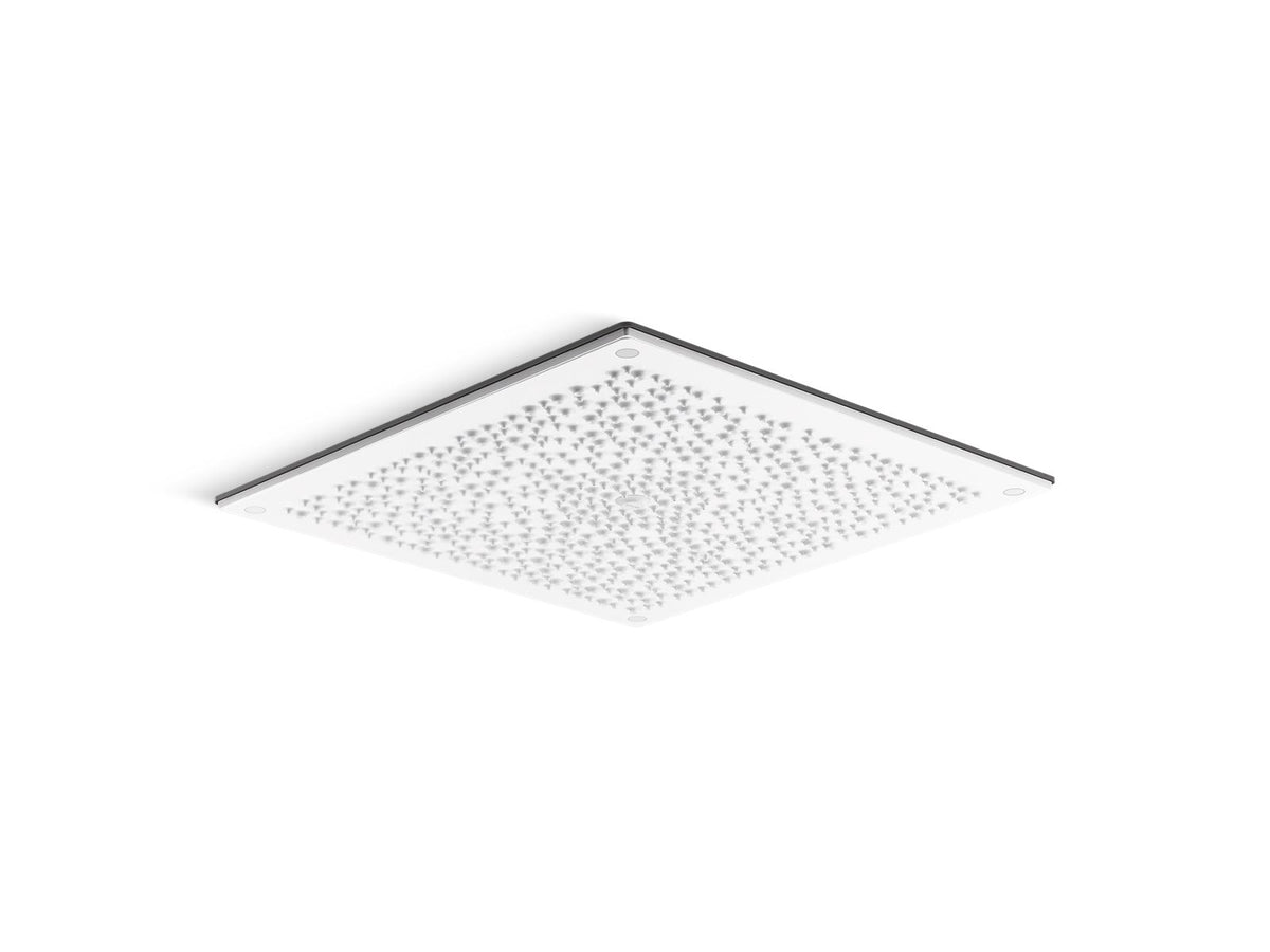 KOHLER K-31110-G-0 Real Rain 19" Two-Function Overhead Shower Panel, 1.75 Gpm - White