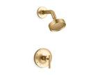 KOHLER K-TS14422-4G-2MB Purist Rite-Temp Shower Trim Kit With Lever Handle, 1.75 Gpm - Vibrant Brushed Moderne Brass