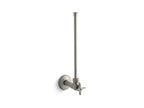 KOHLER K-7638-BN 1/2" Npt Angle Supply With Stop With Cross Handle And Annealed Vertical Tube - Vibrant Brushed Nickel