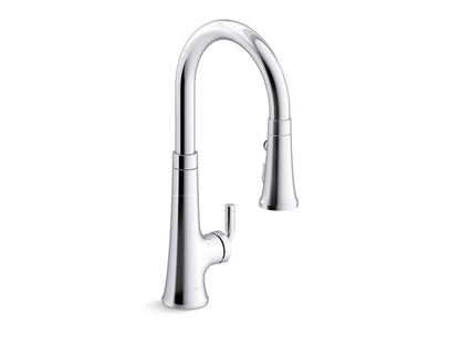 KOHLER K-23766-2MB Tone Touchless pull-down kitchen sink faucet with three-function sprayhead - Vibrant Brushed Moderne Brass