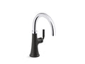 KOHLER K-23767-CBL Tone Single-Handle Bar Sink Faucet In Polished Chrome with Matte Black