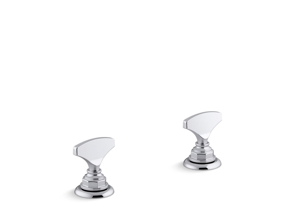 KOHLER K-98068-6-CP Artifacts T-Handle Bathroom Sink Faucet Handles - Polished Chrome