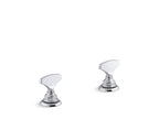 KOHLER K-98068-6-CP Artifacts T-Handle Bathroom Sink Faucet Handles - Polished Chrome