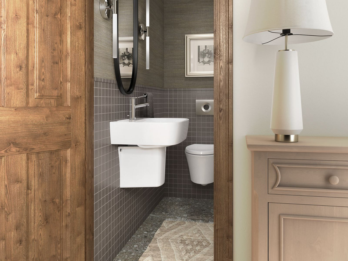KOHLER K-77768-1-0 Modernlife 21-3/4" Rectangular Wall-Mount Bathroom Sink - White