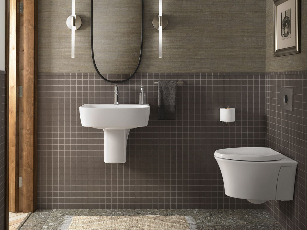 KOHLER K-77768-1-0 Modernlife 21-3/4" Rectangular Wall-Mount Bathroom Sink - White