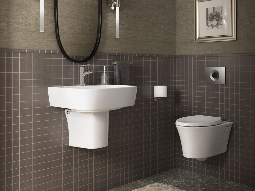 KOHLER K-77768-1-0 Modernlife 21-3/4" Rectangular Wall-Mount Bathroom Sink - White