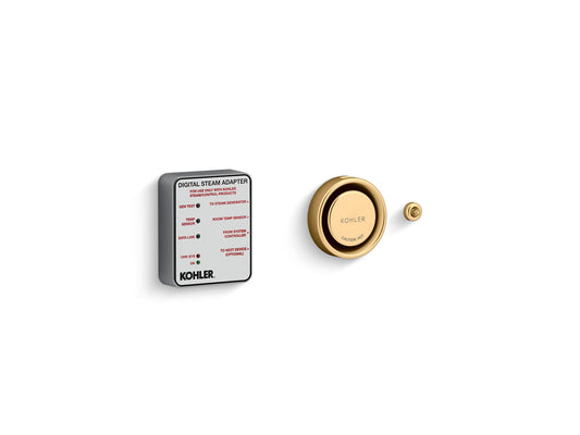 KOHLER K-5548-K1-2MB Invigoration Series Digital steam adapter kit - Vibrant Brushed Moderne Brass