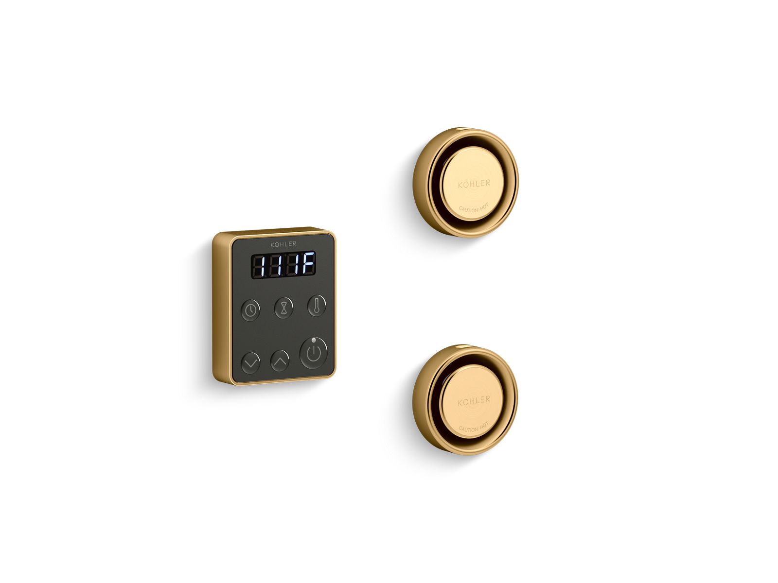 KOHLER K-5558-2MB Invigoration Series Tandem Steam Generator Control Kit - Vibrant Brushed Moderne Brass