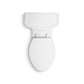 KOHLER K-22695-0 Harken One-Piece Compact Elongated Toilet With Skirted Trapway, 1.28 Gpf In White