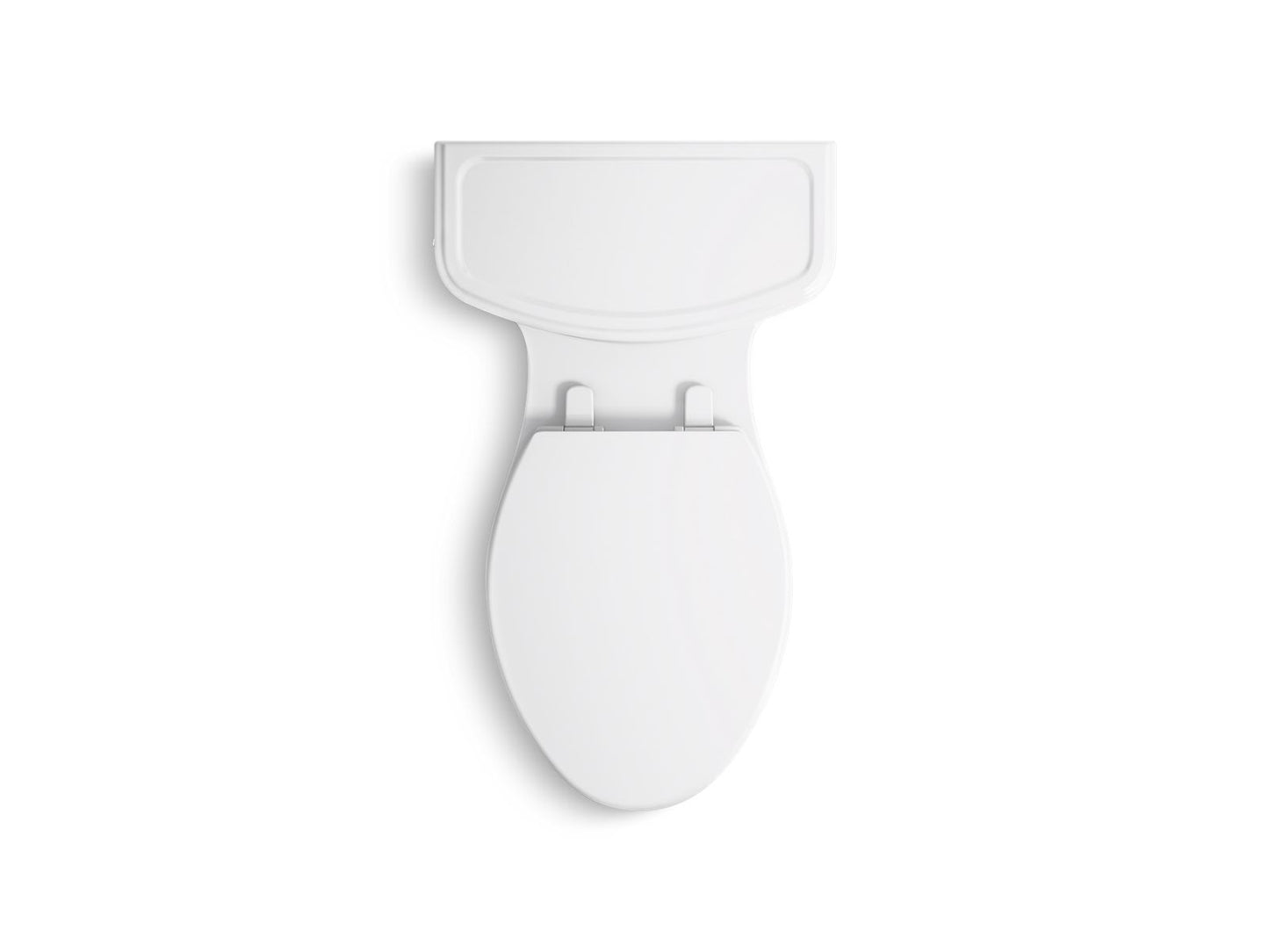 KOHLER K-22695-0 Harken One-Piece Compact Elongated Toilet With Skirted Trapway, 1.28 Gpf In White