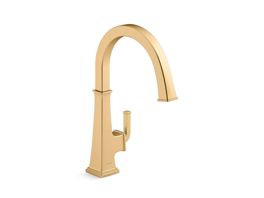 KOHLER K-23833-2MB Riff Single-Handle Bar Sink Faucet In Vibrant Brushed Moderne Brass