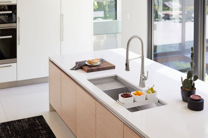 KOHLER K-22060-BL Graze Semi-professional kitchen sink faucet with three-function sprayhead - Matte Black