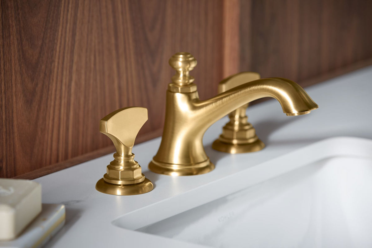 KOHLER K-98068-6-CP Artifacts T-Handle Bathroom Sink Faucet Handles - Polished Chrome