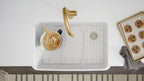 KOHLER K-24268-7 Ironridge 34" Undermount Single-Bowl Farmhouse Kitchen Sink - Black Black