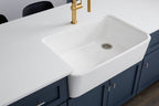 KOHLER K-24268-7 Ironridge 34" Undermount Single-Bowl Farmhouse Kitchen Sink - Black Black