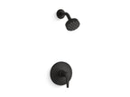 KOHLER K-TS97077-4Y-BL Pitch Rite-Temp Shower Trim Kit, 2.5 Gpm - Matte Black