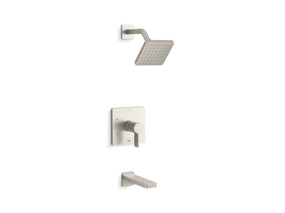 KOHLER K-TS23502-4G-BN Parallel Rite-Temp bath and shower trim kit, 1.75 gpm - Vibrant Brushed Nickel