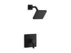 KOHLER K-TS23503-4-BL Parallel Rite-Temp Shower Trim Kit, 2.5 Gpm - Matte Black