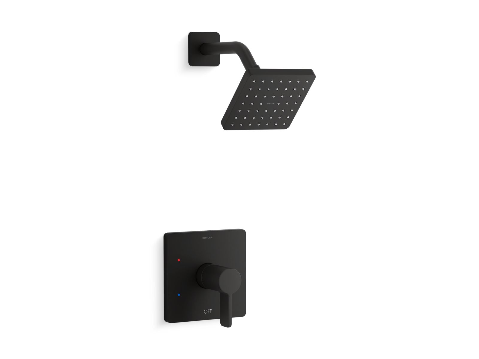 KOHLER K-TS23503-4-BL Parallel Rite-Temp Shower Trim Kit, 2.5 Gpm - Matte Black