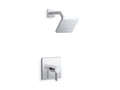 KOHLER K-TS23503-4-CP Parallel Rite-Temp Shower Trim Kit, 2.5 Gpm - Polished Chrome