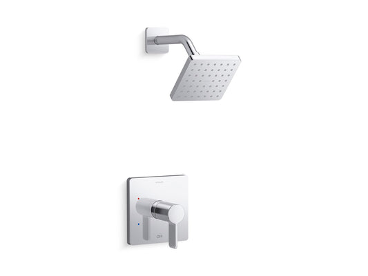 KOHLER K-TS23503-4-CP Parallel Rite-Temp shower trim kit, 2.5 gpm - Polished Chrome