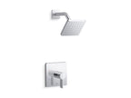 KOHLER K-TS23503-4-BN Parallel Rite-Temp Shower Trim Kit, 2.5 Gpm - Vibrant Brushed Nickel