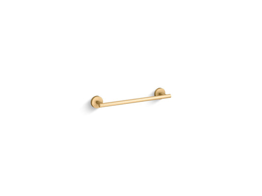 KOHLER K-27288-2MB Elate 12" Towel Bar In Vibrant Brushed Moderne Brass