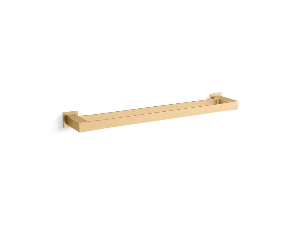 KOHLER K-26643-2MB Honesty 24" Double Towel Bar - Vibrant Brushed Moderne Brass