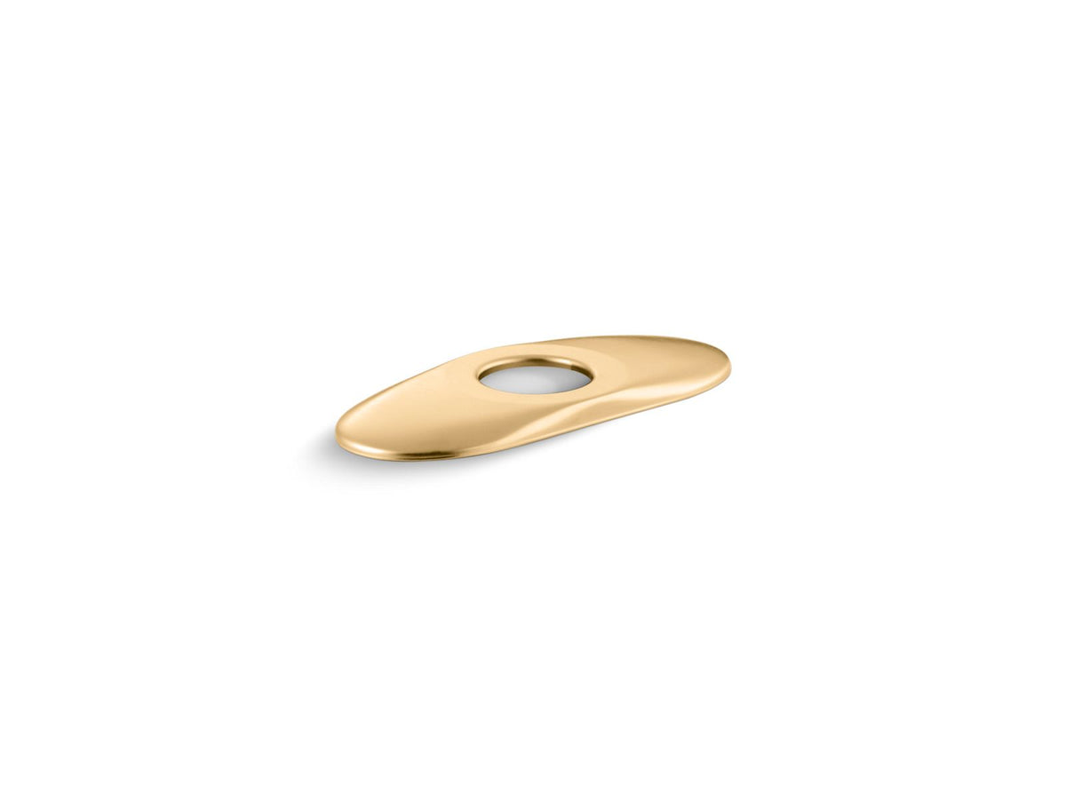 KOHLER K-14531-2MB Escutcheon Plate, 6" In Vibrant Brushed Moderne Brass