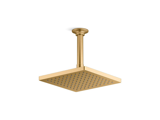 KOHLER K-26148-2MB Honesty 8" Single-Function Rainhead, 2.5 Gpm In Vibrant Brushed Moderne Brass