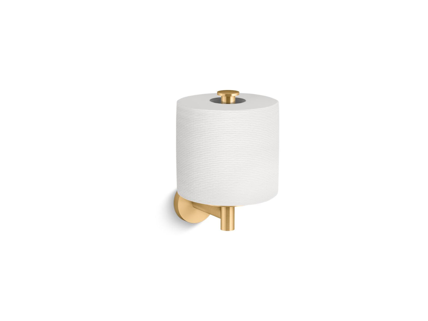 KOHLER K-27293-2MB Elate Vertical Toilet Paper Holder In Vibrant Brushed Moderne Brass