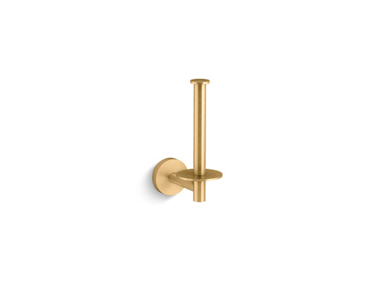 KOHLER K-27293-2MB Elate Vertical Toilet Paper Holder In Vibrant Brushed Moderne Brass