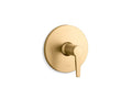 KOHLER K-TS74042-4-2MB Pitch Rite-Temp Valve Trim - Vibrant Brushed Moderne Brass