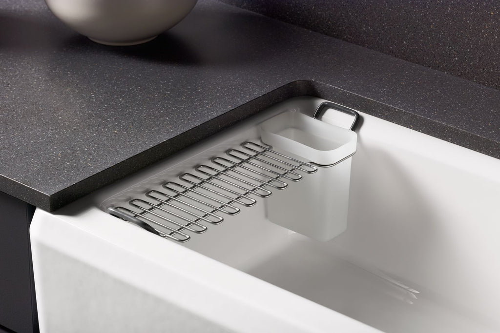 KOHLER K-24564-FF Riverby 35-3/4" Undermount Single-Bowl Farmhouse Workstation Kitchen Sink - Sea Salt