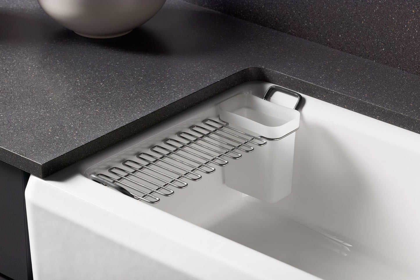 KOHLER K-24564-NY Riverby 35-3/4" undermount single-bowl farmhouse workstation kitchen sink - Dune