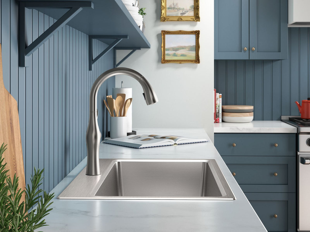 KOHLER K-31466-1-NA Prologue 33" Top-/Undermount Single-Bowl Kitchen Sink - Stainless Steel