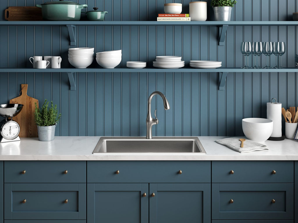 KOHLER K-31466-1-NA Prologue 33" Top-/Undermount Single-Bowl Kitchen Sink - Stainless Steel