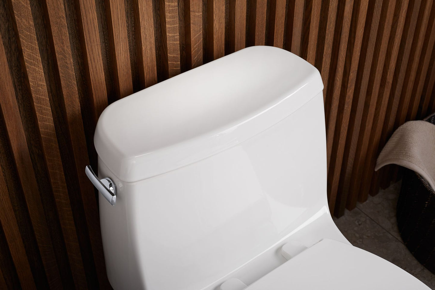 KOHLER K-30810-0 Santa Rosa One-Piece Compact Elongated Toilet, 1.28 Gpf In White