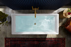 KOHLER K-T97328-4-BL Purist Floor-Mount Bath Filler Trim With Handshower - Matte Black