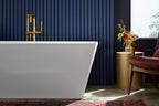 KOHLER K-T97328-4-BL Purist Floor-Mount Bath Filler Trim With Handshower - Matte Black