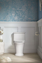KOHLER K-22695-0 Harken One-Piece Compact Elongated Toilet With Skirted Trapway, 1.28 Gpf - White