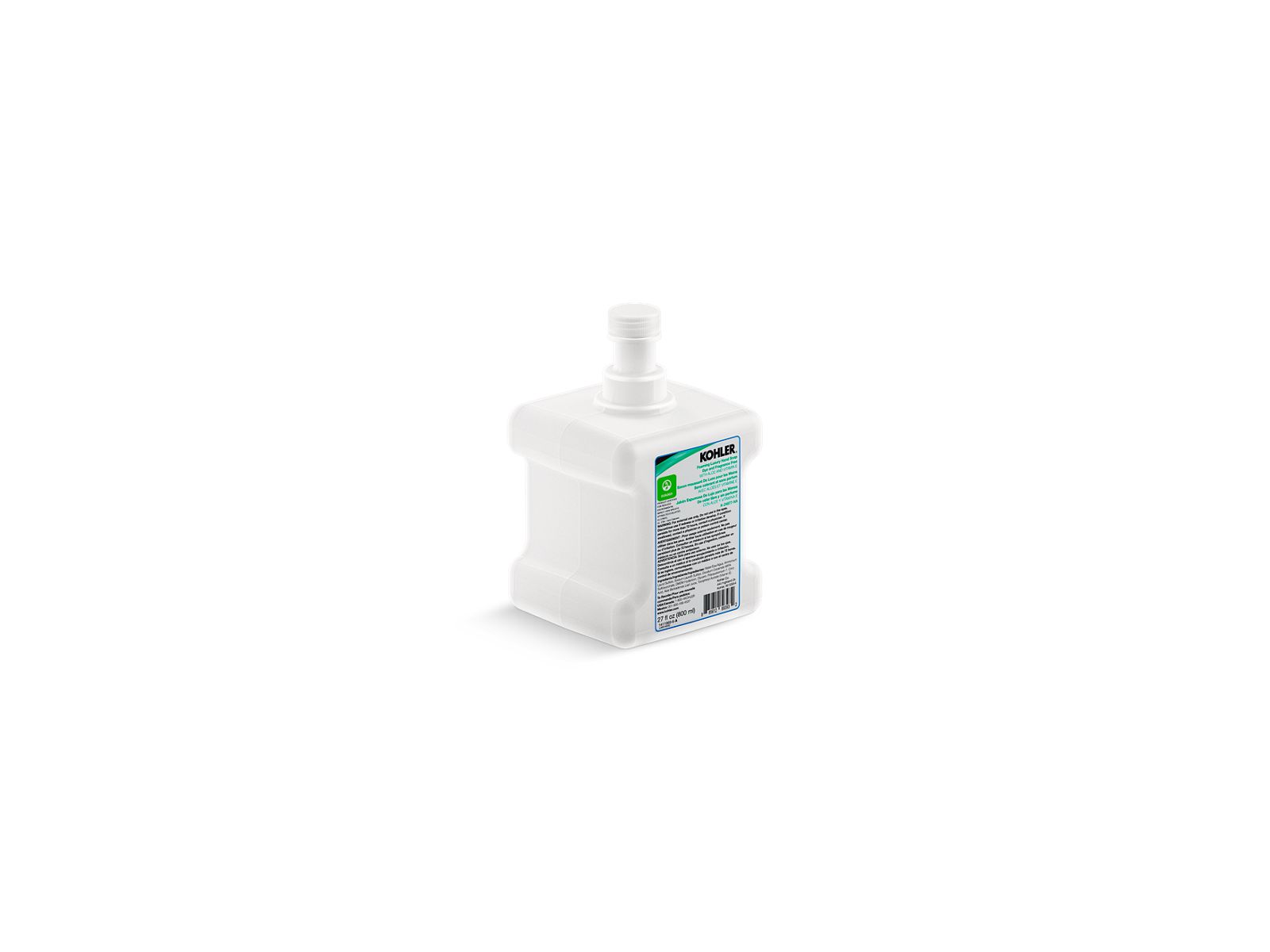 KOHLER K-24877-NA No Fragrance/Dye Single-Use Foam Soap Refill – 800 Ml, Six-Pack