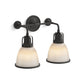 KOHLER K-32282-SC02-BLL Hauksbee Two-Light Bell Sconce In Matte Black