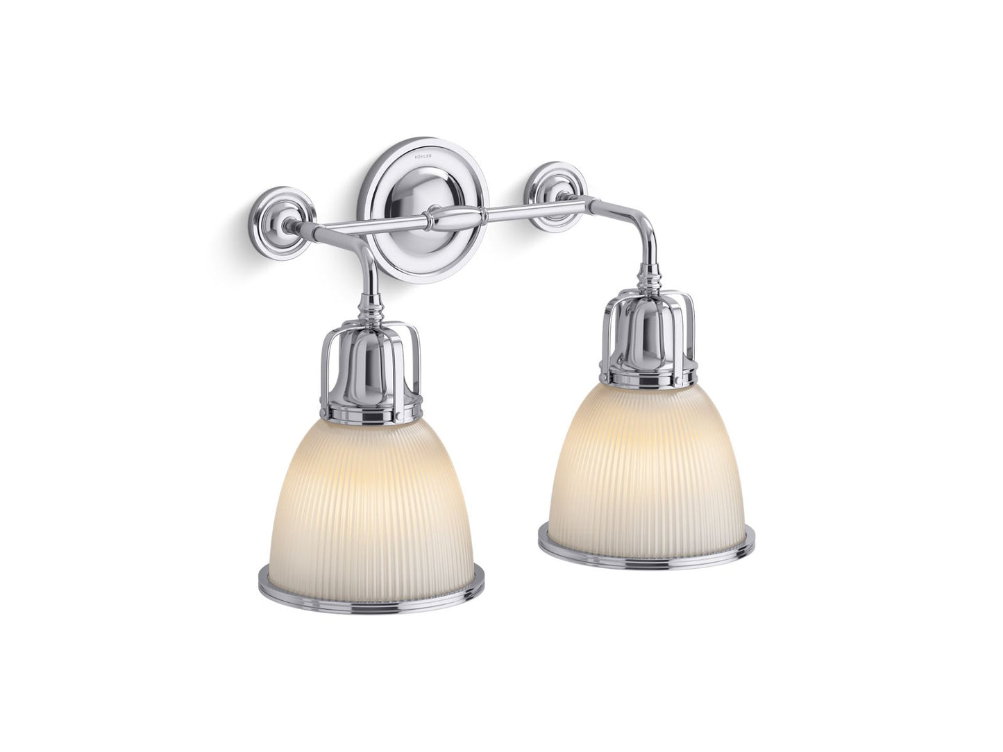 KOHLER K-32282-SC02-CPL Hauksbee Two-Light Bell Sconce In Polished Chrome