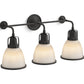 KOHLER K-32283-SC03-BLL Hauksbee Three-Light Bell Sconce In Matte Black