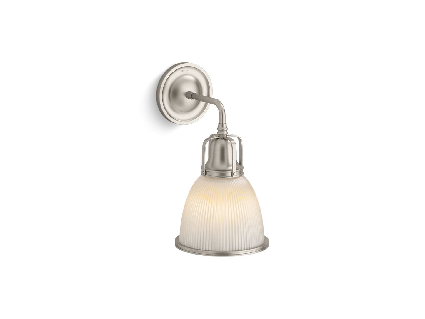 KOHLER K-32281-SC01-BNL Hauksbee One-Light Bell Sconce In Brushed Nickel