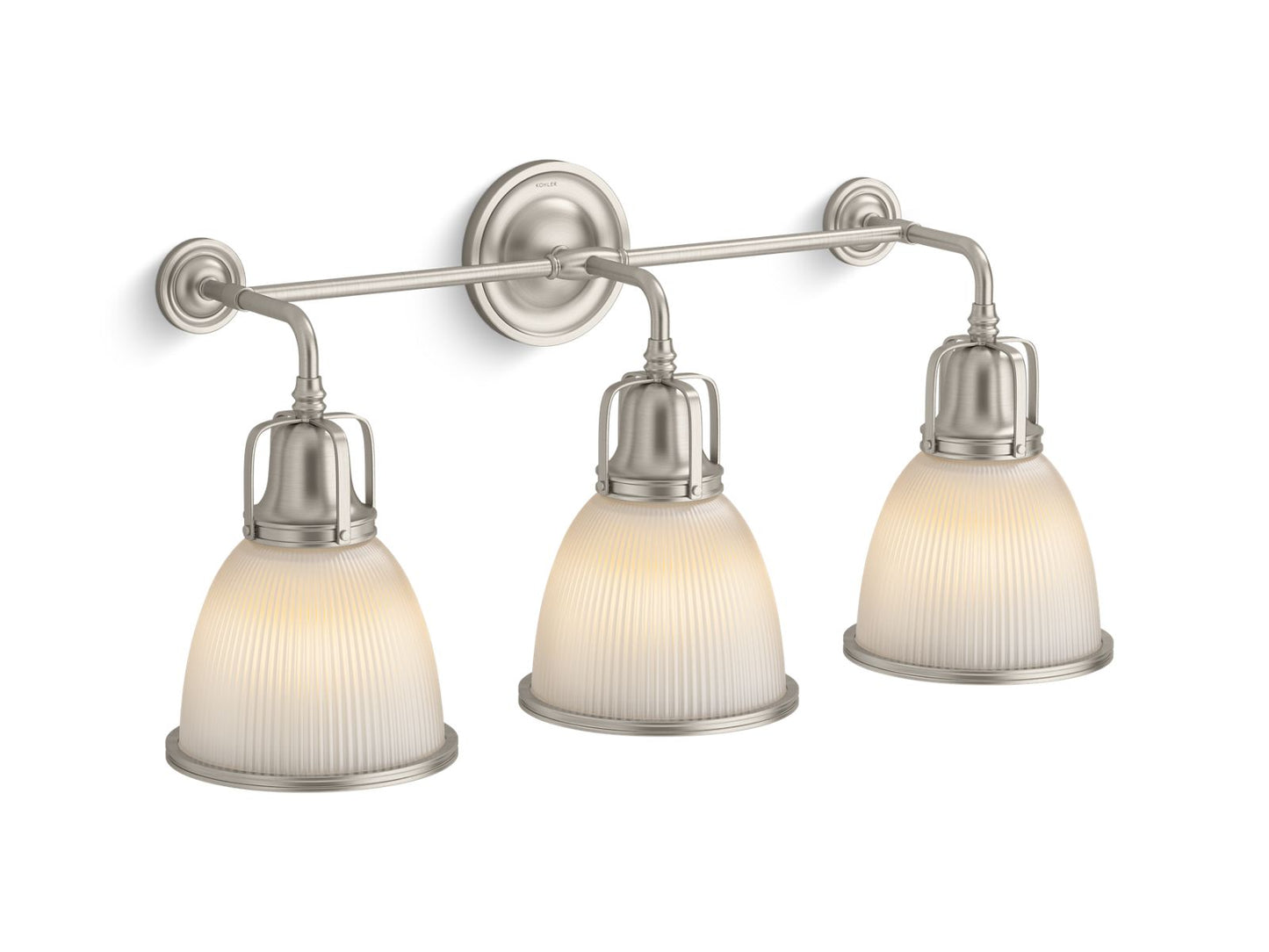 KOHLER K-32283-SC03-BNL Hauksbee Three-Light Bell Sconce In Brushed Nickel