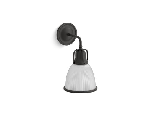 KOHLER K-32281-SC01-BLL Hauksbee One-Light Bell Sconce In Matte Black