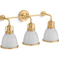 KOHLER K-32283-SC03-2GL Hauksbee Three-Light Bell Sconce In Brushed Moderne Brass